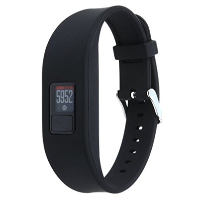 QGHXO Garmin Vivofit 3 için kayış, Garmin Vivofit 3 / Vivofit JR/Vivofit JR 2 Aktivite İzleyici için yumuşak silikon yedek kayış, 6,0
