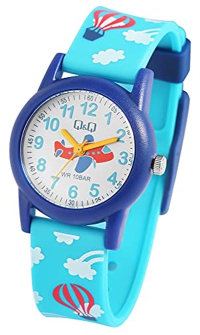 Q&Q Çocuk Saati Silikon Bileklik Toka Toka Öğrenme Saati Analog Kuvars VR99J018Y