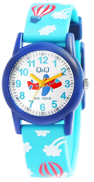 Q&Q Çocuk Saati Silikon Bileklik Toka Toka Öğrenme Saati Analog Kuvars VR99J018Y