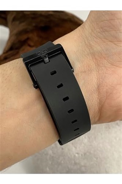 Q&Q-Su Geçirmez Silikon Kordonlu Çift Takvimli Unisex Kol Saati