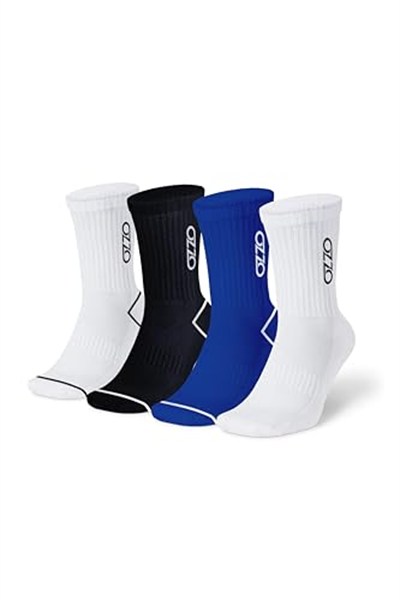 Quezo OzzoSeries Unisex 2li Paket Spor Çorap - Pamuklu, Hafif, Terleme Koku Yapmaz - Atletik Dayanıklı Performans Çorap - Kadın ve Erkek