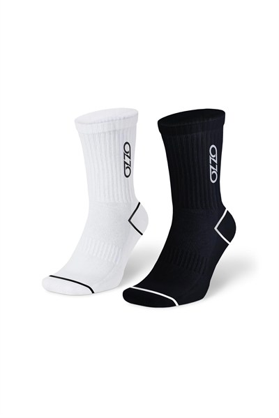 Quezo OzzoSeries Unisex 2li Paket Spor Çorap - Pamuklu, Hafif, Terleme Koku Yapmaz - Atletik Dayanıklı Performans Çorap - Kadın ve Erkek