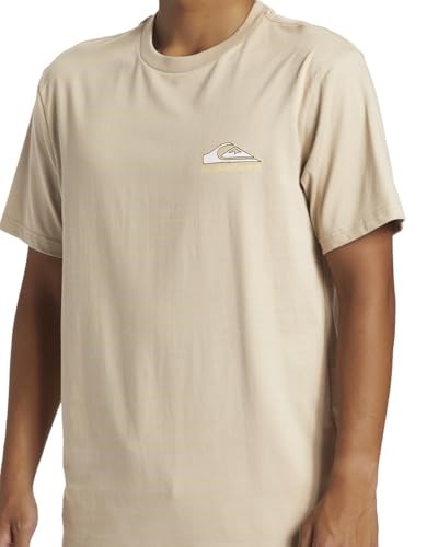 Quiksilver Aqyzt09563 Step Up Mor Bej Erkek T-Shirt