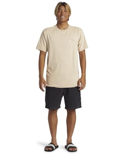 Quiksilver Aqyzt09563 Step Up Mor Bej Erkek T-Shirt