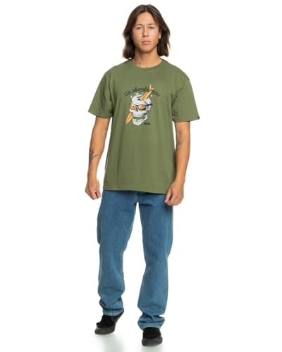 Quiksilver Eqyzt07674 One Last Surf Ss Siyah Erkek T-Shirt