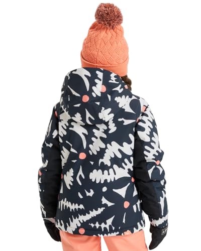 Quiksilver Kız Çocuk Kayak Montu, 14 Yaş, Free Jet Girl, Siyah, Kız çocuk