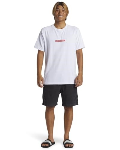 Quiksilver QS CLICKER LOGO DNA BEYAZ Erkek Tshirt BEYAZ L