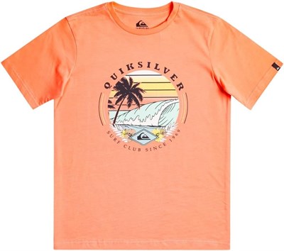Quiksilver Qssurfclub B Çocuk Kısa Kollu T-Shirt Turuncu XL/16 Mercan