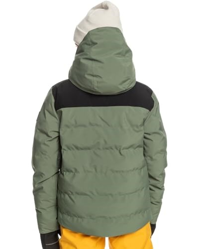 Quiksilver The Edge Youth Erkek Çocuk Yeşil Snowboard Ceketi - Seçenekler: 14 Yıl, 12 Yıl, XL/16