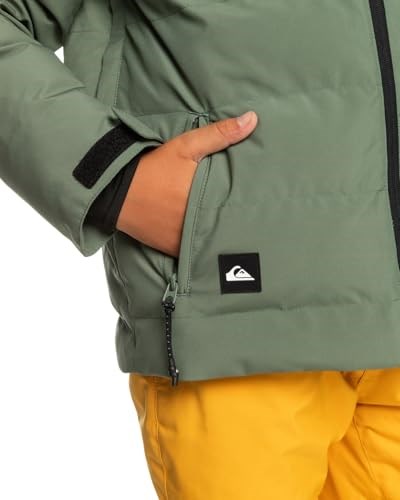 Quiksilver The Edge Youth Erkek Çocuk Yeşil Snowboard Ceketi - Seçenekler: 14 Yıl, 12 Yıl, XL/16