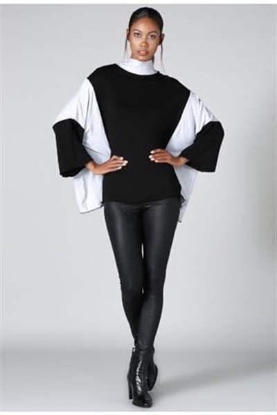 Quincey-Triko Tunik (SİYAH GRİ / 40)
