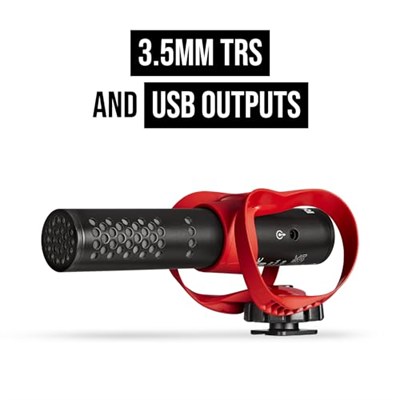 RØDE VideoMic GO II Ultra kompakt Kamera Üstü Av Tüfeği Mikrofonu Film Yapımı, İçerik Oluşturma, Podcasting ve Video Görüşmeleri için 3,5 mm ve USB Çıkışları