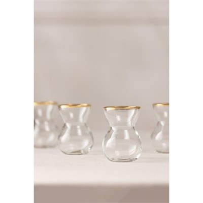 Rakle Astoria Gold 6lı Çay Bardağı Seti 140 Cc
