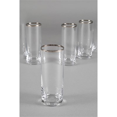 Rakle Avantgarde Platin 4lü Rakı Bardağı Seti 195 Cc