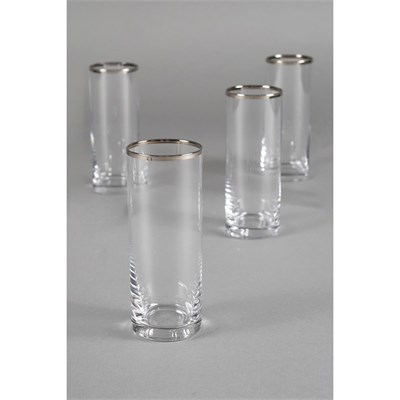 Rakle Avantgarde Platin 4lü Rakı Bardağı Seti 195 Cc