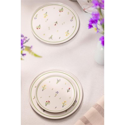 Rakle Botanical Seramik 4lü Pasta Tabağı Seti 20 Cm