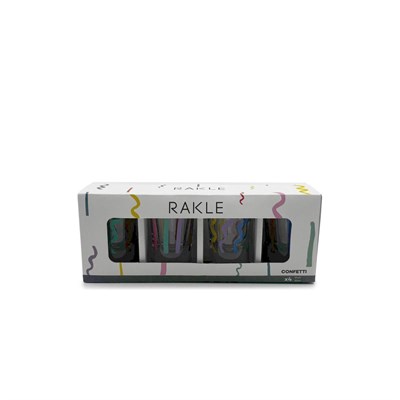 Rakle Confetti 4lü Shot Bardağı Seti 34 Cc