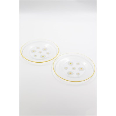 Rakle Fiona 4lü Cam Pasta Tabağı Seti 19 Cm