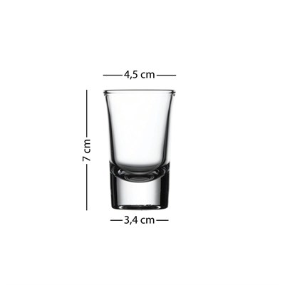 Rakle Fortuna 4lü Shot Bardağı Seti 34 Cc