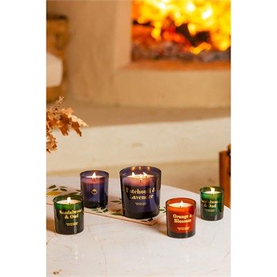 Rakle Glam Patchouli Kokulu 2li Mum Seti Lacivert 120 Gr - 200 Gr