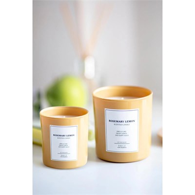 Rakle Le Jardin Rosemary Lemon Kokulu 2li Mum Seti Sarı 120 Gr - 200 Gr
