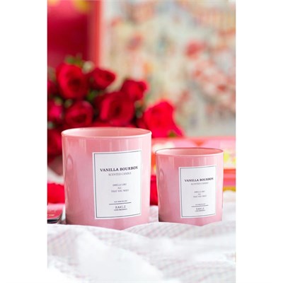 Rakle Le Jardin Vanilla Bourbon Kokulu 2li Mum Seti Pembe 120 Gr - 200 Gr
