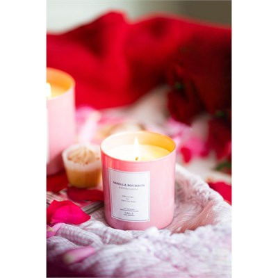 Rakle Le Jardin Vanilla Bourbon Kokulu 2li Mum Seti Pembe 120 Gr - 200 Gr