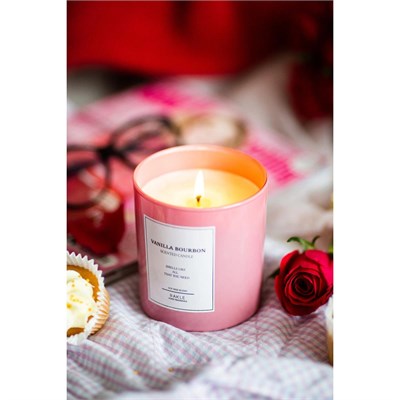 Rakle Le Jardin Vanilla Bourbon Kokulu 2li Mum Seti Pembe 120 Gr - 200 Gr