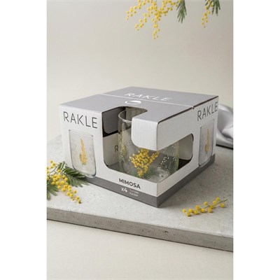 Rakle Mimosa 4lü Su Bardağı Seti 280 Cc