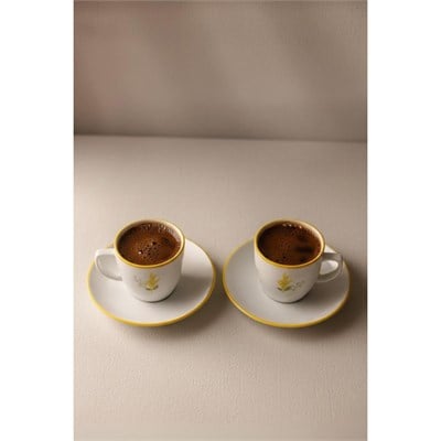 Rakle Mimoza Seramik 2li Kahve Fincan Takımı 110 Cc