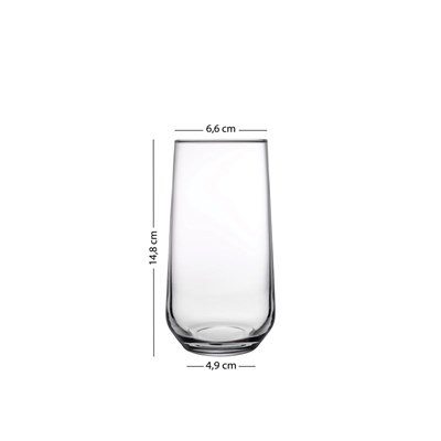 Rakle New Iconic 4lü Meşrubat Bardağı Seti Amber 470 Cc