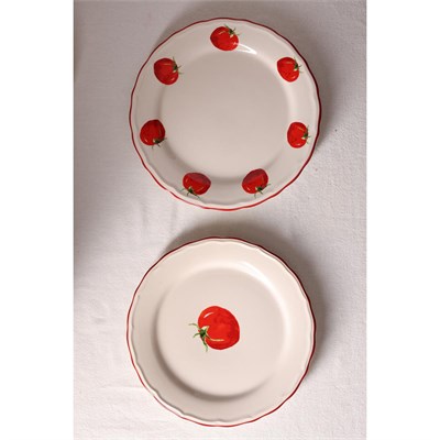 Rakle Pomodoro Stoneware 4lü Pasta Tabağı Seti 21 Cm