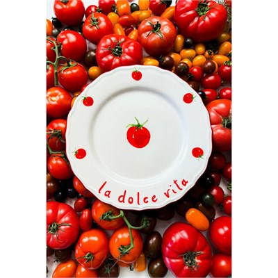 Rakle Pomodoro Stoneware 4lü Servis Tabağı Seti 28 Cm