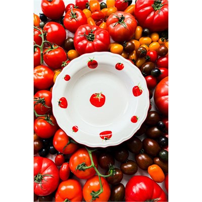 Rakle Pomodoro Stoneware 4lü Yemek Tabağı Seti 23 Cm