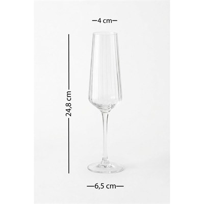 Rakle Premium Gold 4lü Şampanya Kadehi Seti 220 Cc