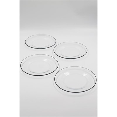 Rakle Pure Black 4lü Pasta Tabağı Seti 19 Cm
