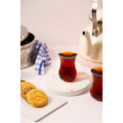 Rakle Pure İthal İnce Cam 6lı Çay Bardağı Seti 120 Cc