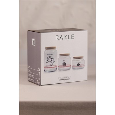 Rakle Toskana Jar 3lü Kavanoz Seti 970 Cc/ 635 Cc/ 430 Cc