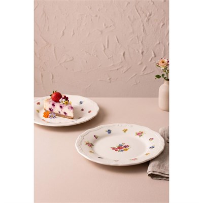 Rakle X Bengi Kurtcebe Anneanne Sofraları Porselen 4lü Pasta Tabağı Seti 21 Cm