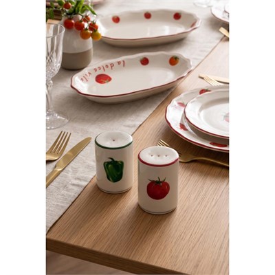 Rakle X Bengi Kurtcebe Pomodoro 2li Tuzluk-biberlik Seti 6 Cm