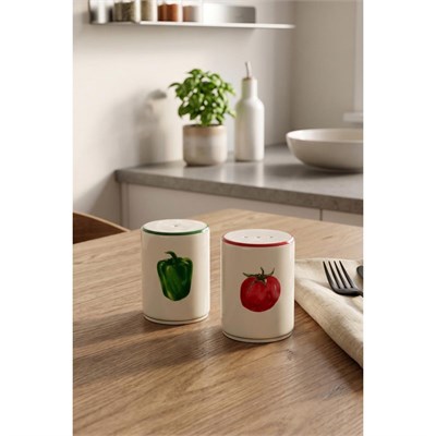 Rakle X Bengi Kurtcebe Pomodoro 2li Tuzluk-biberlik Seti 6 Cm