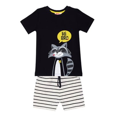 Rakun Erkek Çocuk T-shirt Şort Takım