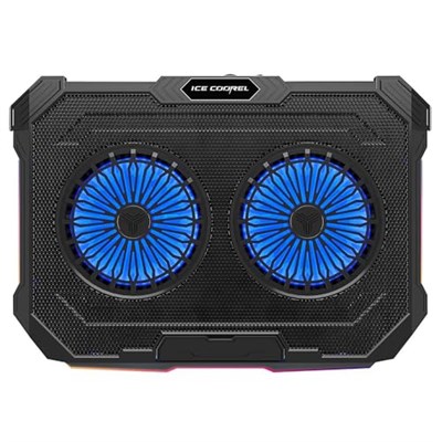 RAMPAGE Sirius S46 RGB Işıklı 2 Fanlı Notebook Soğutucu, Tek Beden, 300.45.10.0098, Siyah, Erkek