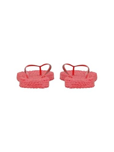 Raspberry Cheerful01 - Pembe Simli Parmak Arası Terlik