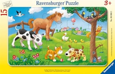 Ravensburger Yapboz, Cuddly Friends, 15 Parça