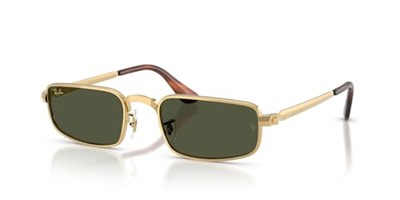 Ray-Ban RB 3927 001/31 54 A$AP ROCKY Unisex Dikdörtgen Gold Metal Güneş Gözlüğü
