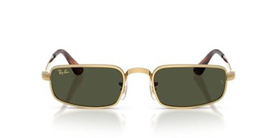 Ray-Ban RB 3927 001/31 54 A$AP ROCKY Unisex Dikdörtgen Gold Metal Güneş Gözlüğü