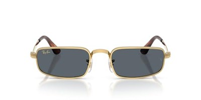 Ray-Ban RB 3927 001R5 54 A$AP ROCKY Unisex Dikdörtgen Gold Metal Güneş Gözlüğü