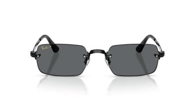 Ray-Ban RB 3928 00281 54 A$AP ROCKY Unisex Polarize Dikdörtgen Siyah Metal Güneş Gözlüğü
