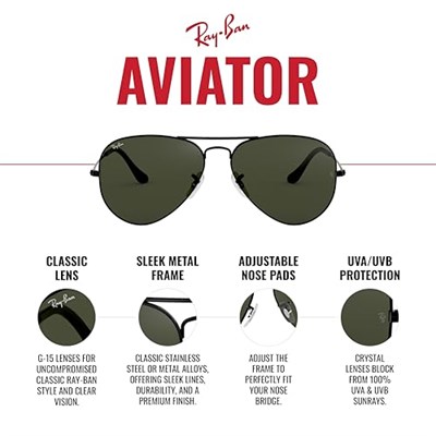 Ray-Ban Rb3025 Klasik Havacı, Altın/Mavi Gradyan Gri, 55 mm